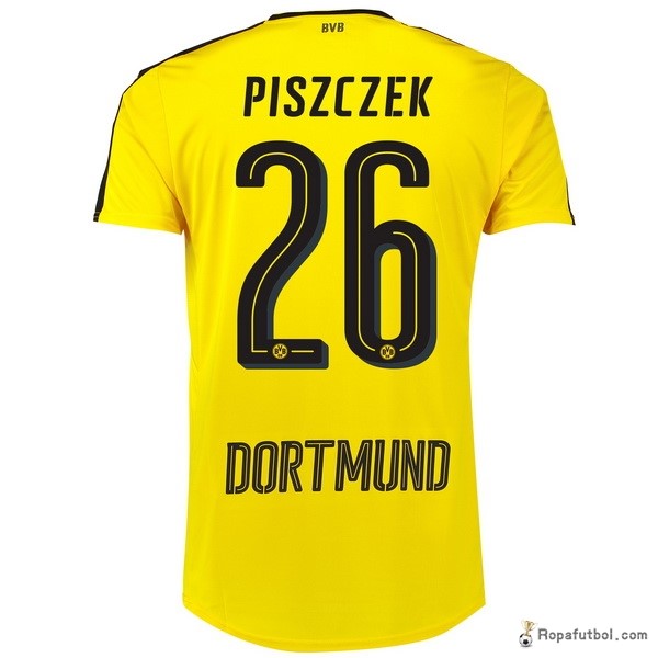 Camiseta Borussia Dortmund Replica Primera Ropa Piszczek 2016/17 Amarillo